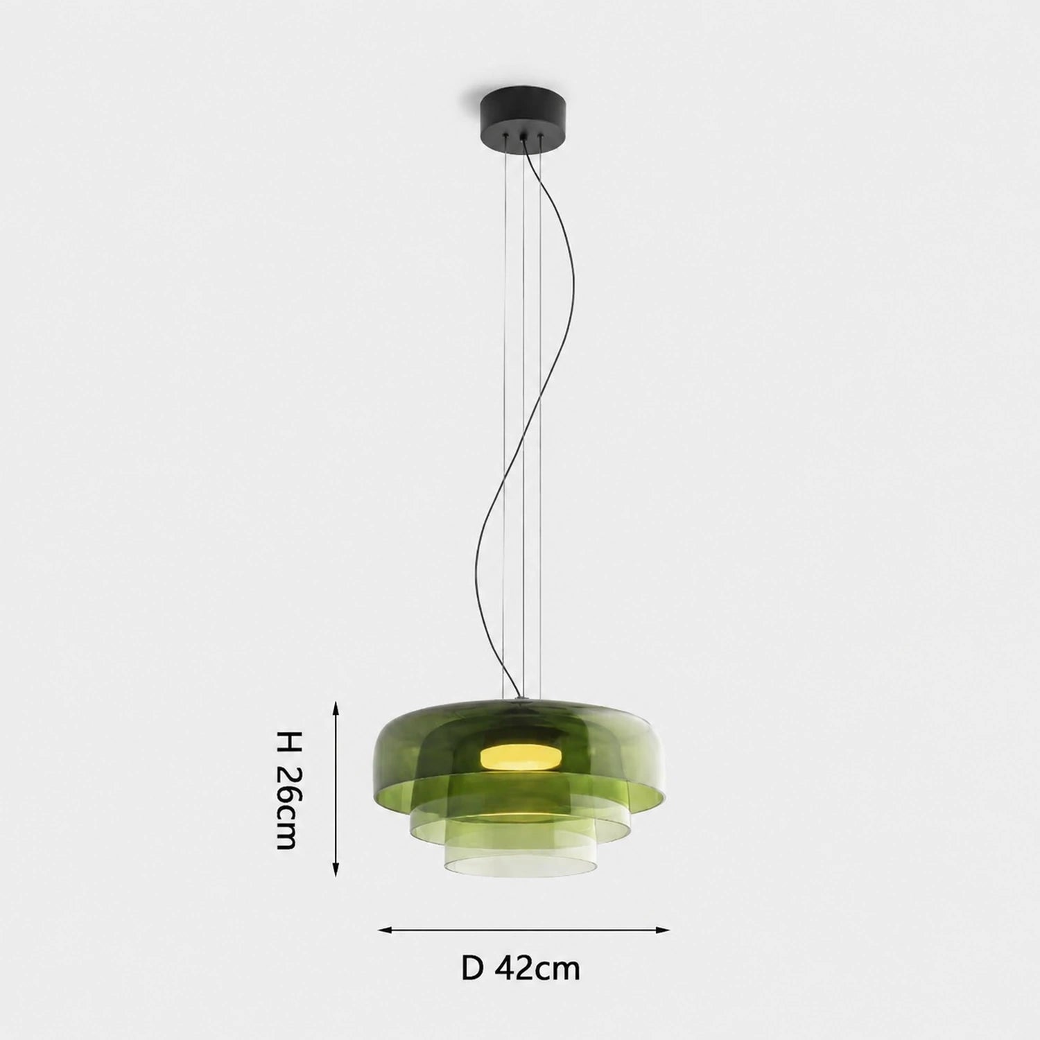 Colorful Glass Pendant Light for Dining Table & Living Room