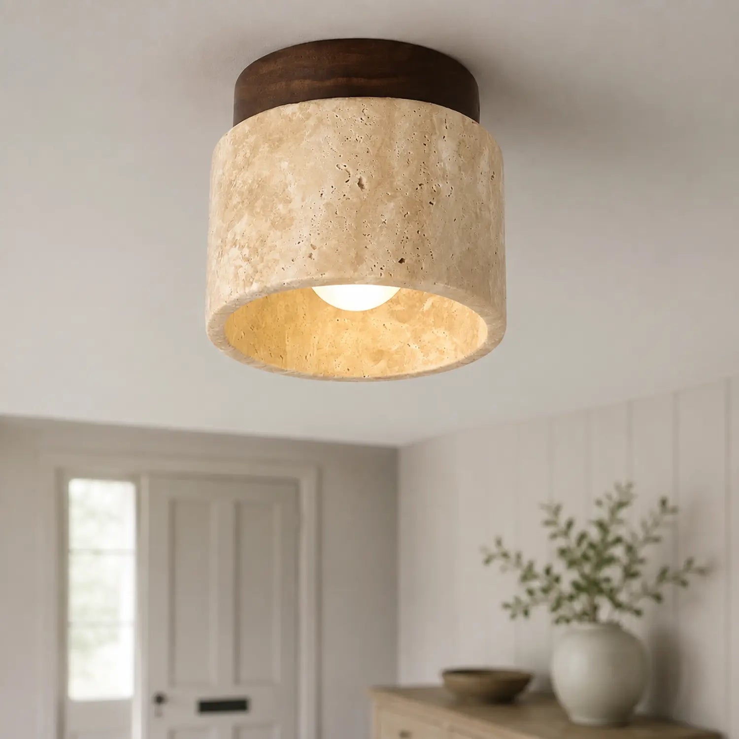 Japanese Style Round LED Ceiling Light