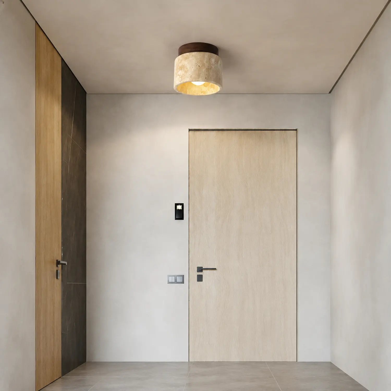 Japanese Style Round LED Ceiling Light
