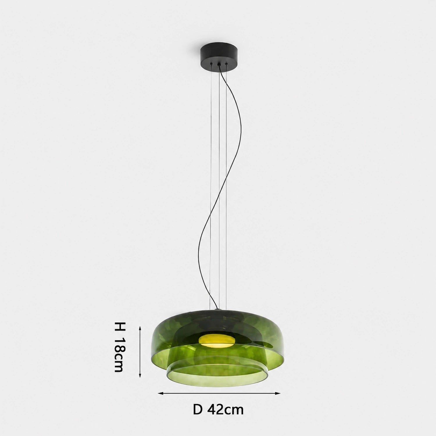 Colorful Glass Pendant Light for Dining Table & Living Room