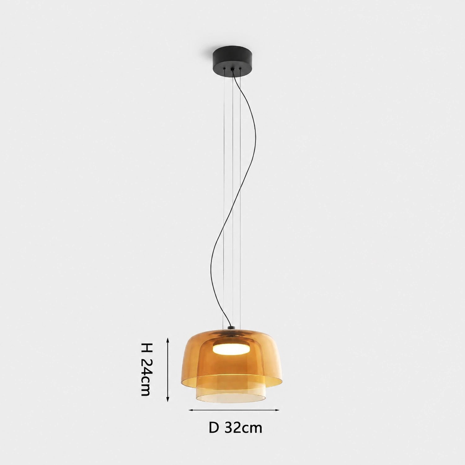 Colorful Glass Pendant Light for Dining Table & Living Room