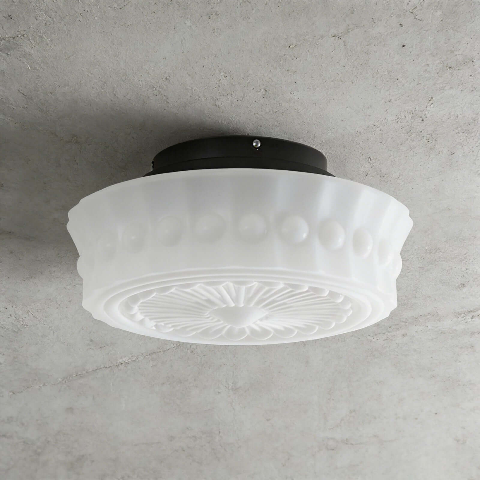 French Vintage Flushmount Ceiling Fixture