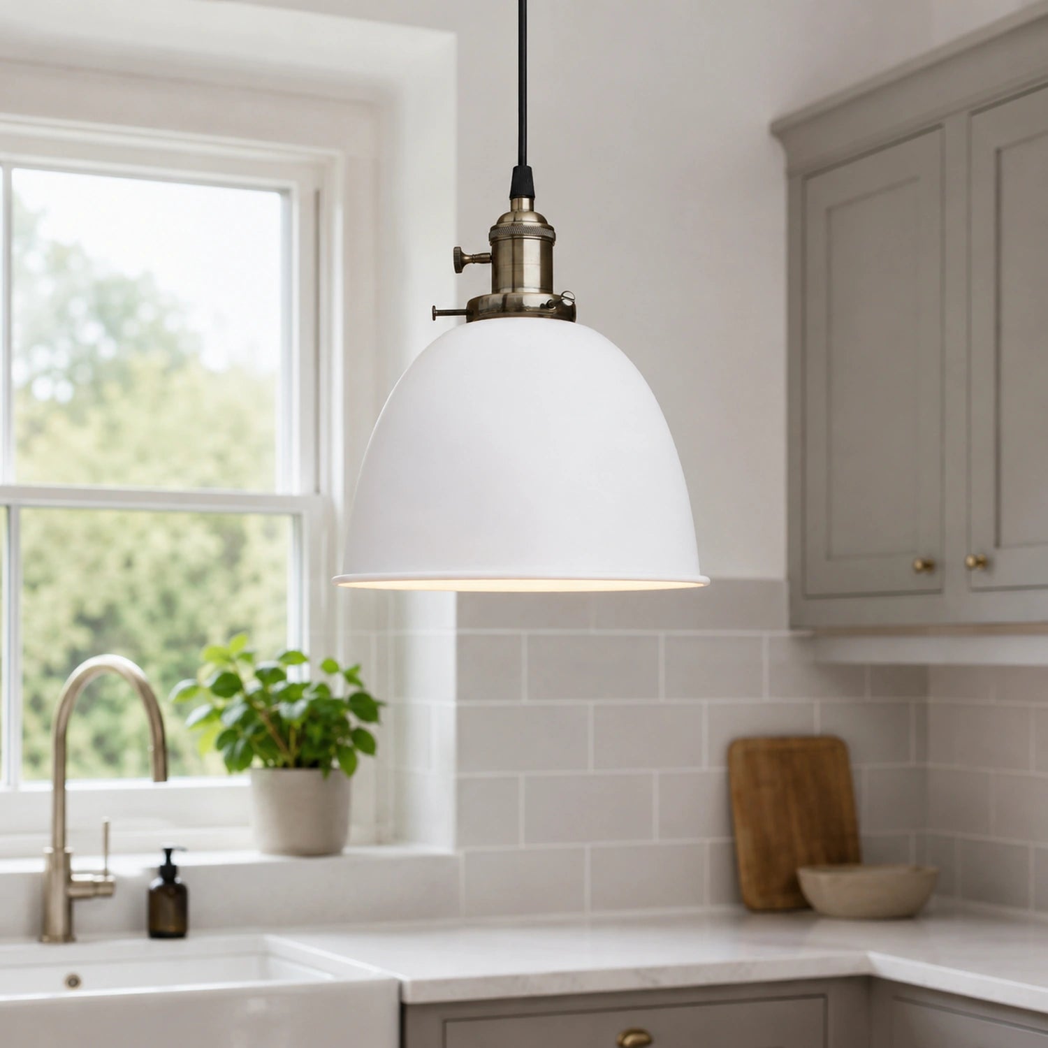 Vintage Industrial Metal Pendant Light