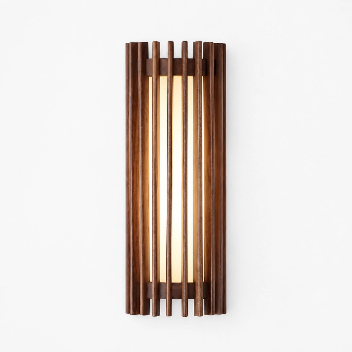 Wabi-sabi Style Wood and Acrylic LED Wall Sconce