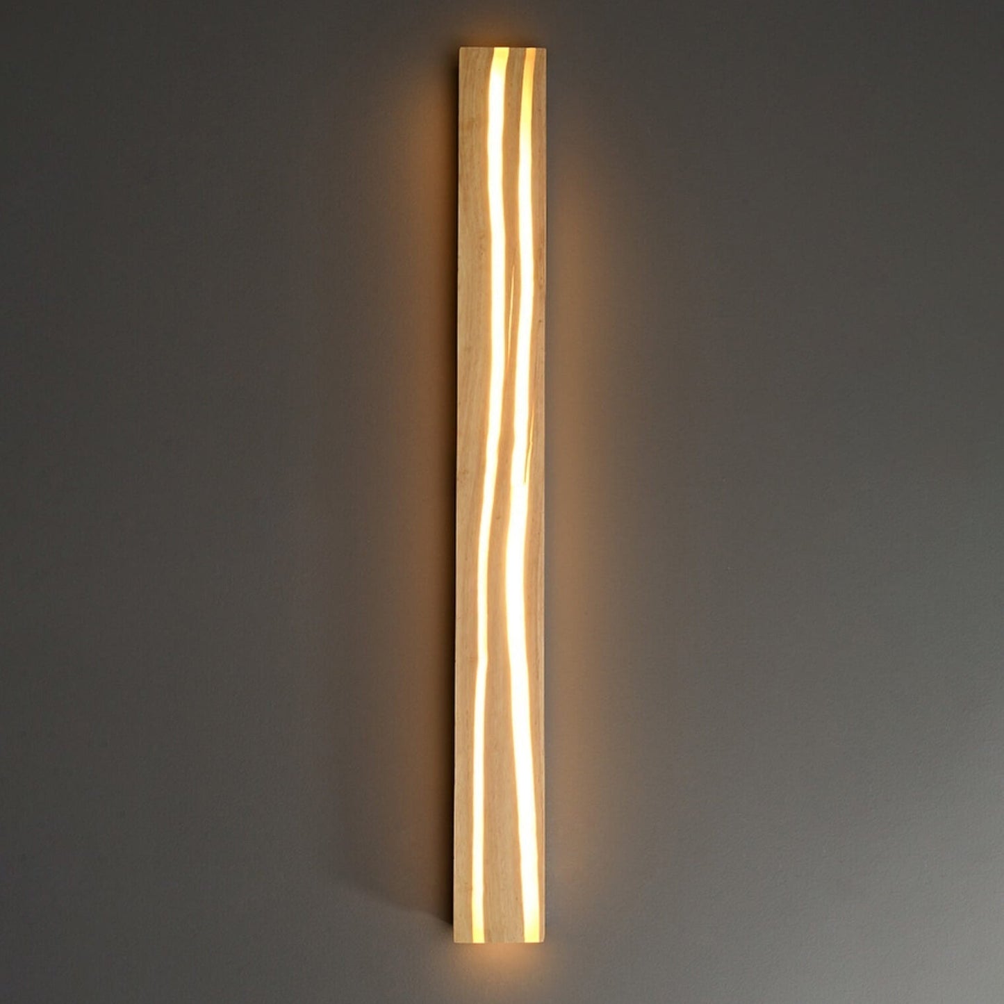 Modern Japanese Led Solid Wood Minimalist Bathroom Wall Sconce
