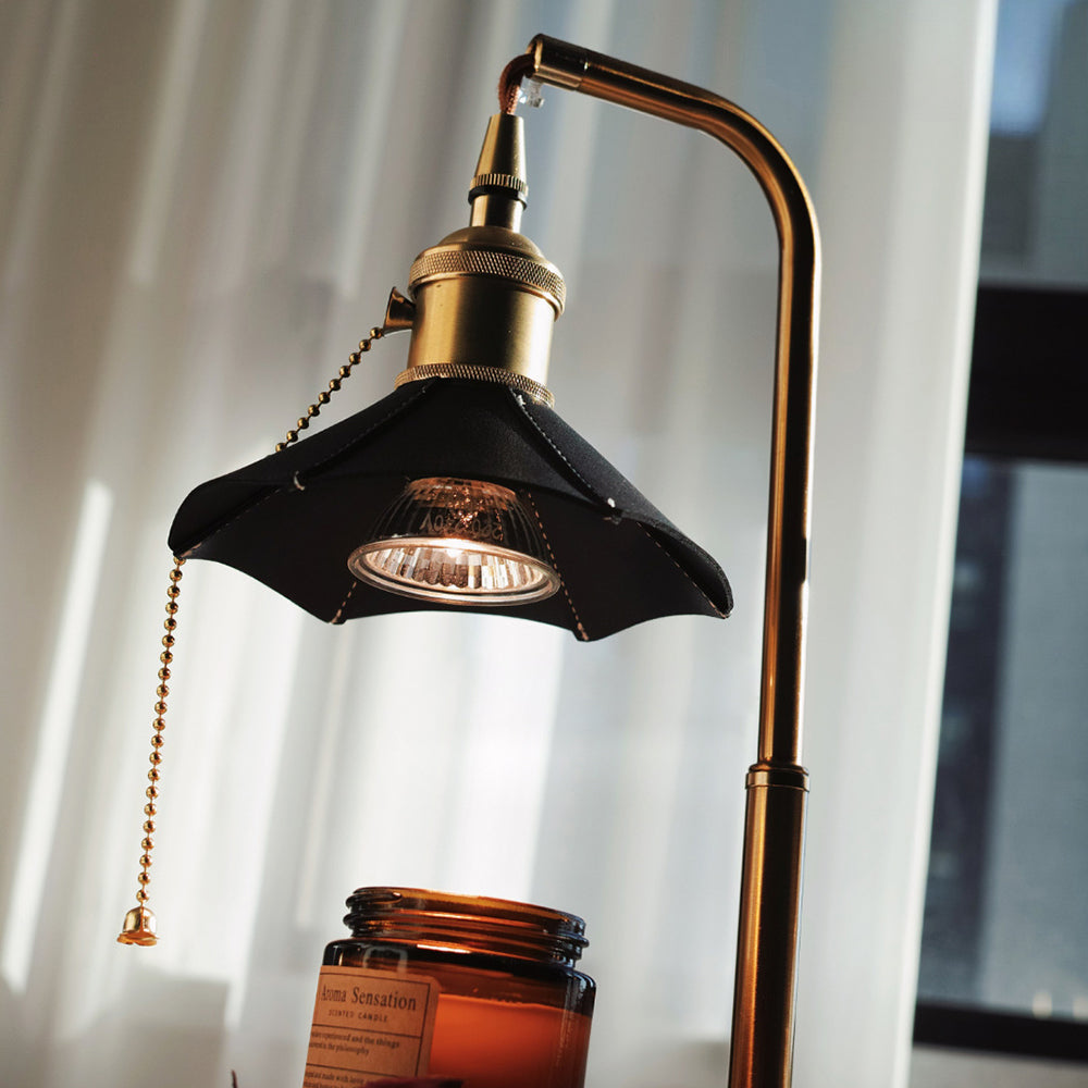 Retro Wood warming candle lamp