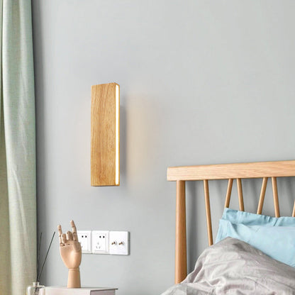 Minimalist Led Energy Efficient Wooden Modern Wall Sconce