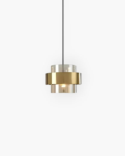 Industrial Adjustable Height Glass Pendant Light Ceiling Fixture Hanging