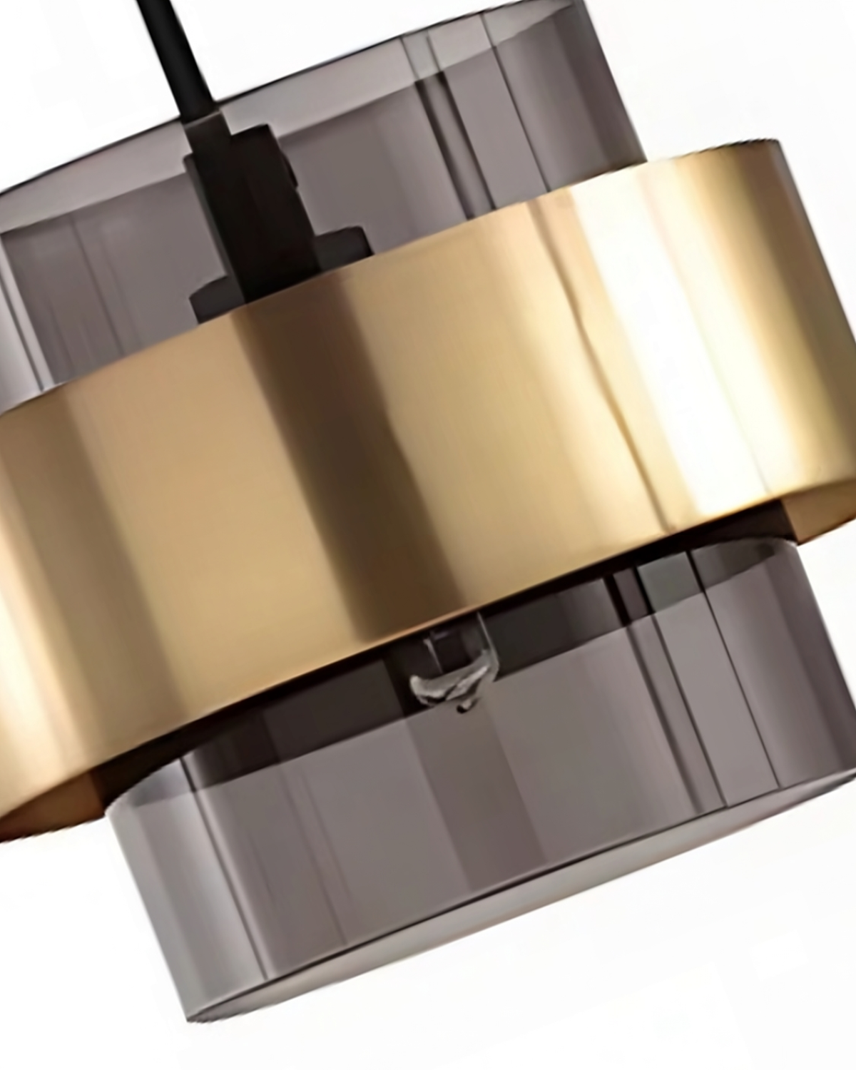 Industrial Adjustable Height Glass Pendant Light Ceiling Fixture Hanging