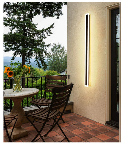 Modern Black Waterproof Led Outdoor Garden Wall Light