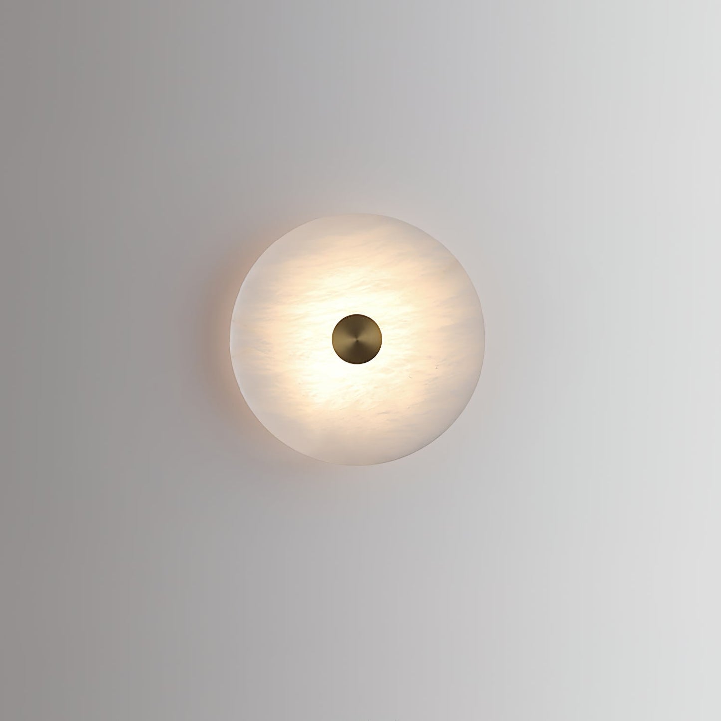 Minimalist Jade Alabaster Metal Wall Light