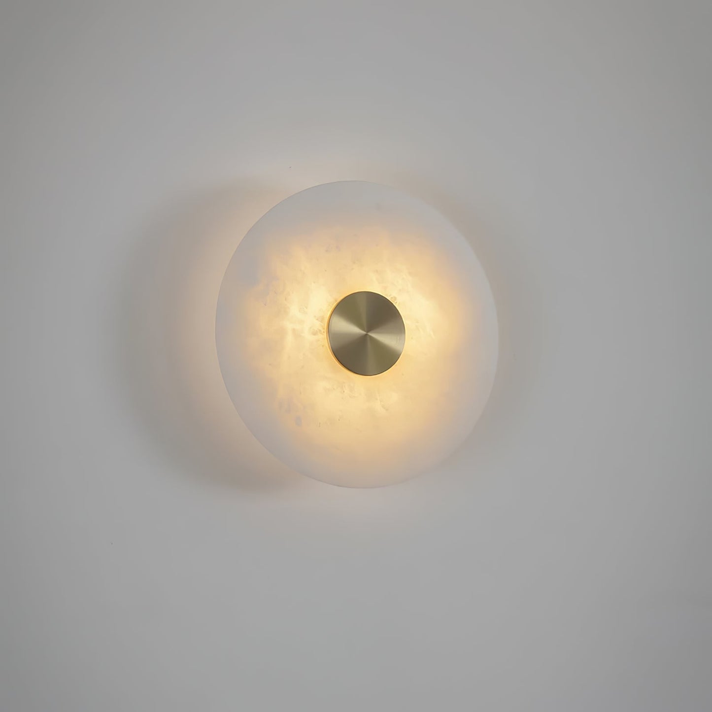 Minimalist Jade Alabaster Metal Wall Light