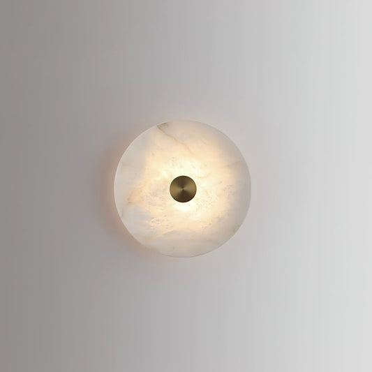 Minimalist Jade Alabaster Metal Wall Light