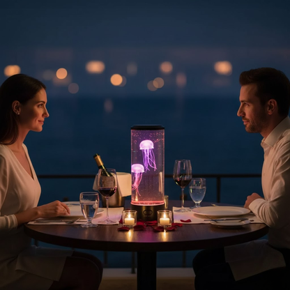 Modern LED Jellyfish Table Lamp for Bedroom - Mood Light - Bedside Night Light