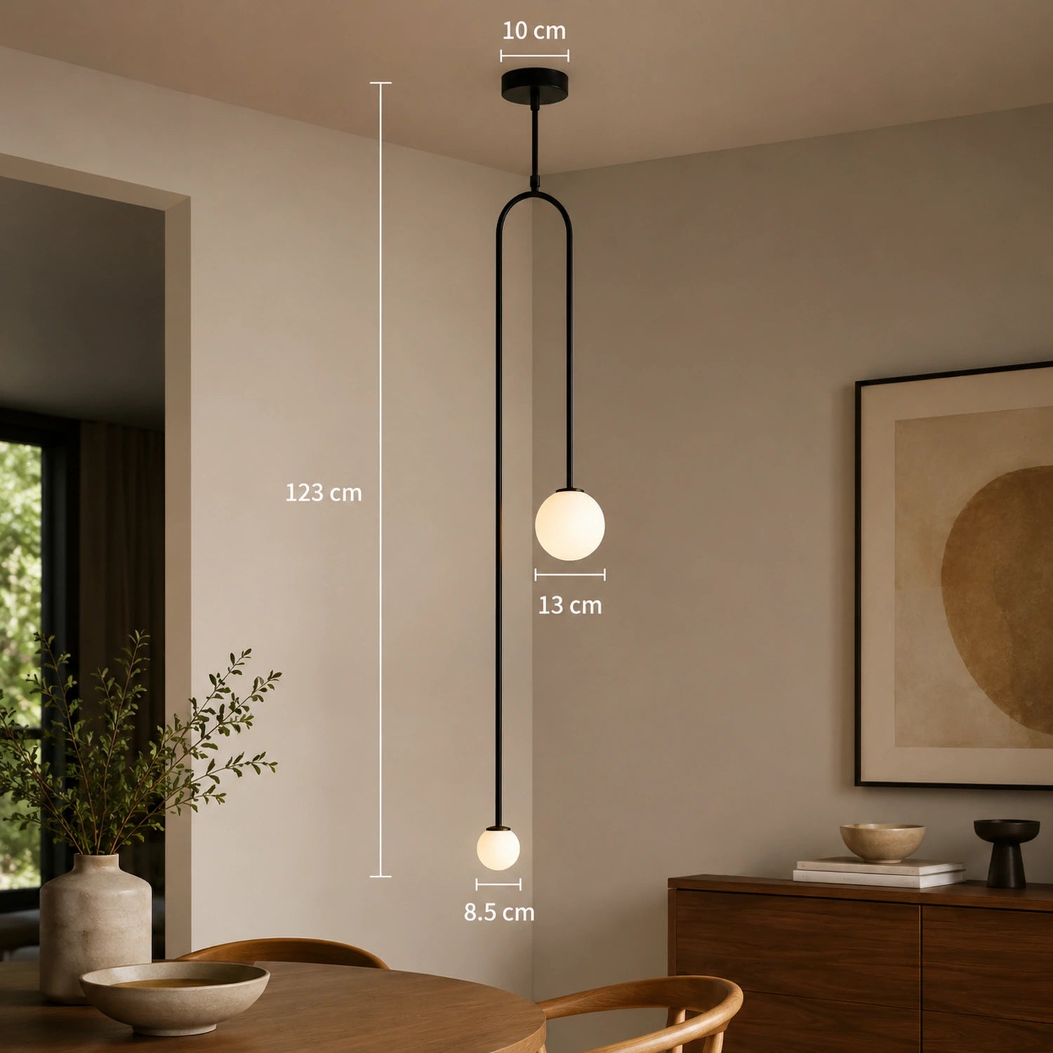 Modern Glass Ball Pendant Light