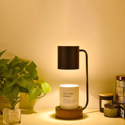 Japanese Wood Dimmable candle wax warmer lamp