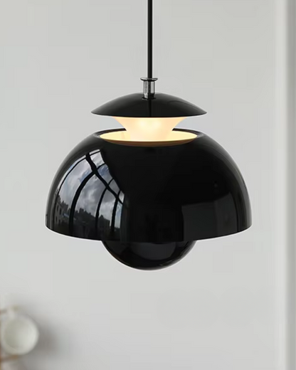 Minimalist White Steel And Aluminum Kitchen Island Pendant Light