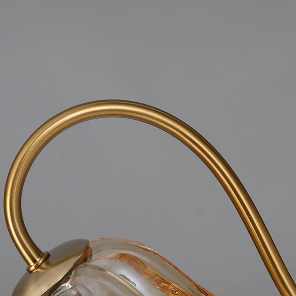 Modern Glass Flower Shape Warming Candle Lamp