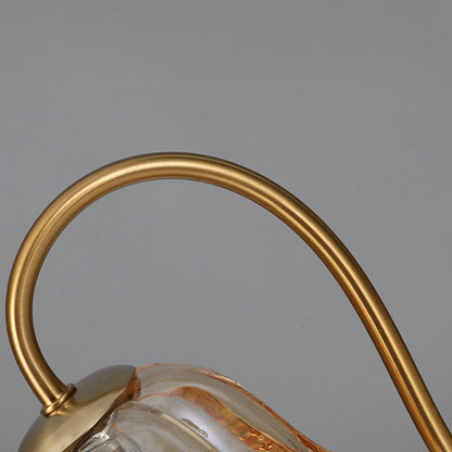 Modern Glass Flower Shape Warming Candle Lamp