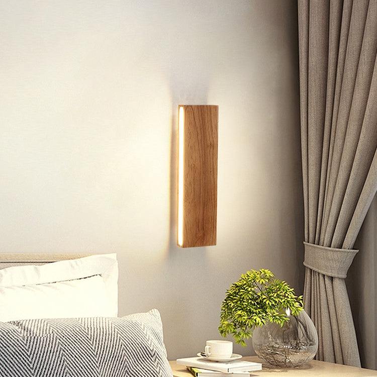 Minimalist Led Energy Efficient Wooden Modern Wall Sconce