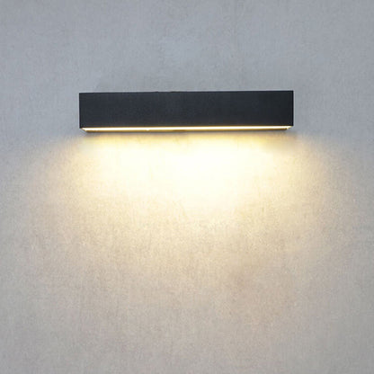 Contemporary Weatherproof Led Black Outdoor Wall Light