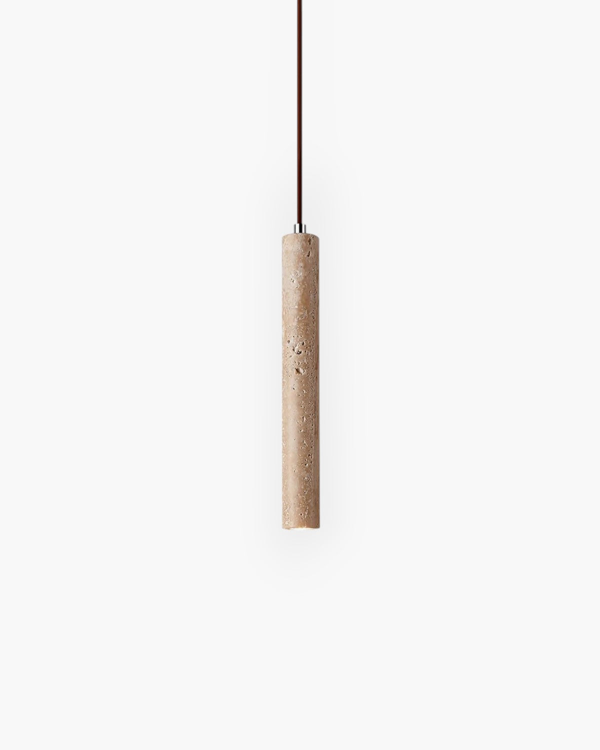 Minimalist Natural Travertine Japandi Pendant Light