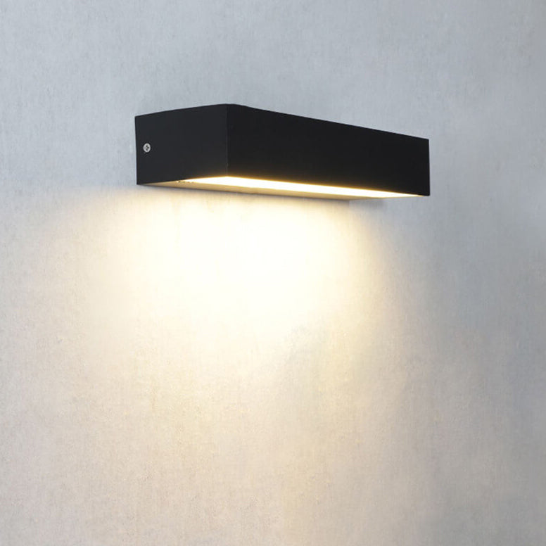 Contemporary Weatherproof Led Black Outdoor Wall Light