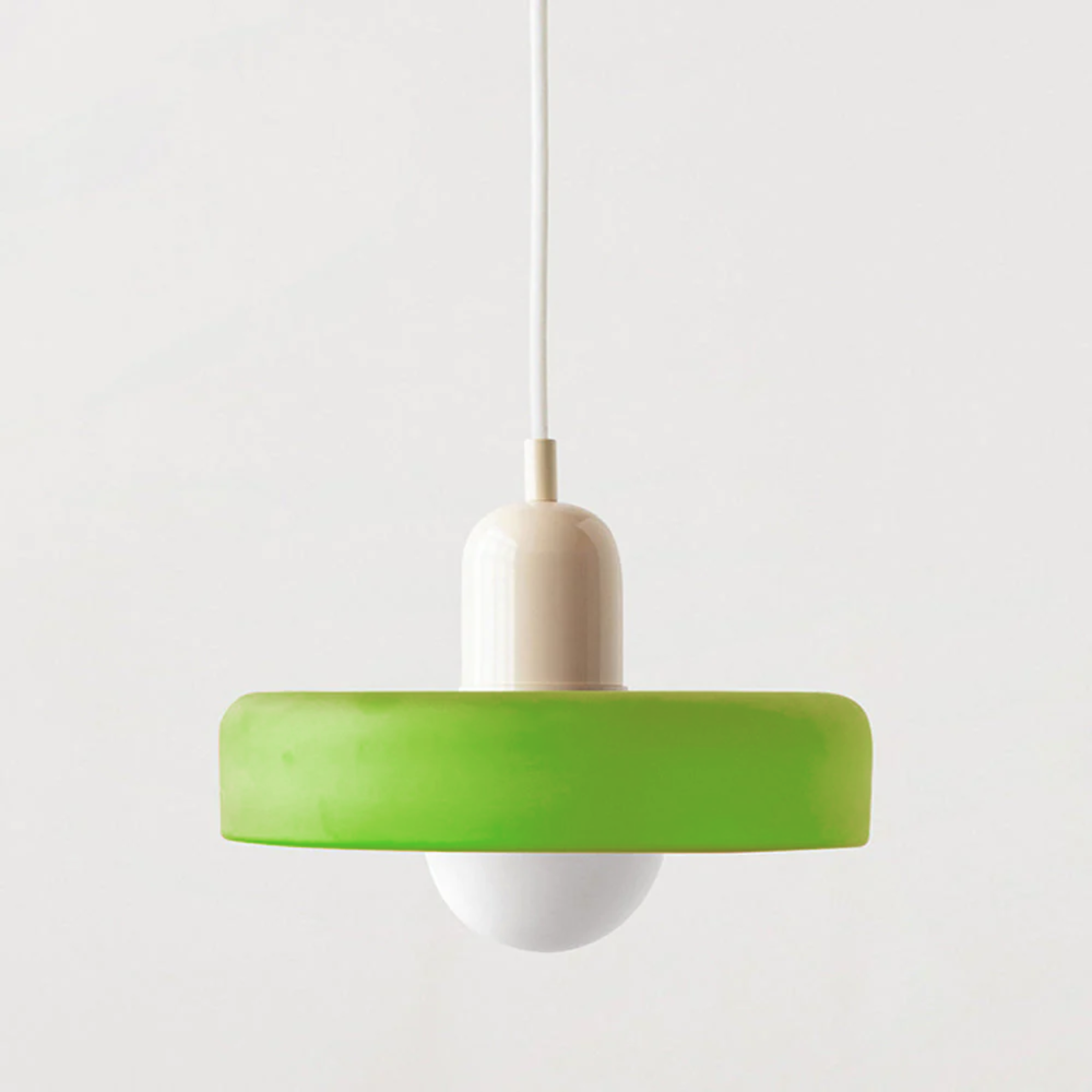Modern Adjustable Height Glass Ambient Pendant Ceiling Light