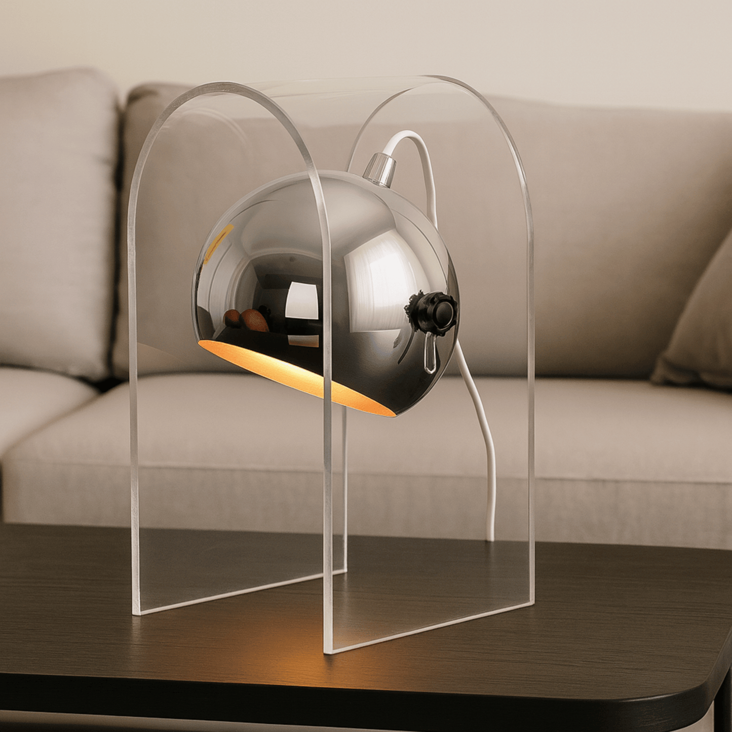 Elodie Wax Melting Lamp – Frosted Glass Ambient Light Candle Warmer Lamp