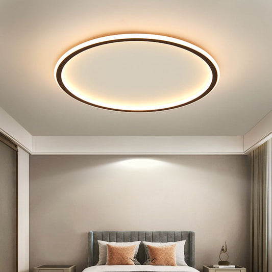 Round Scandi Aluminium Ceiling Light – LED