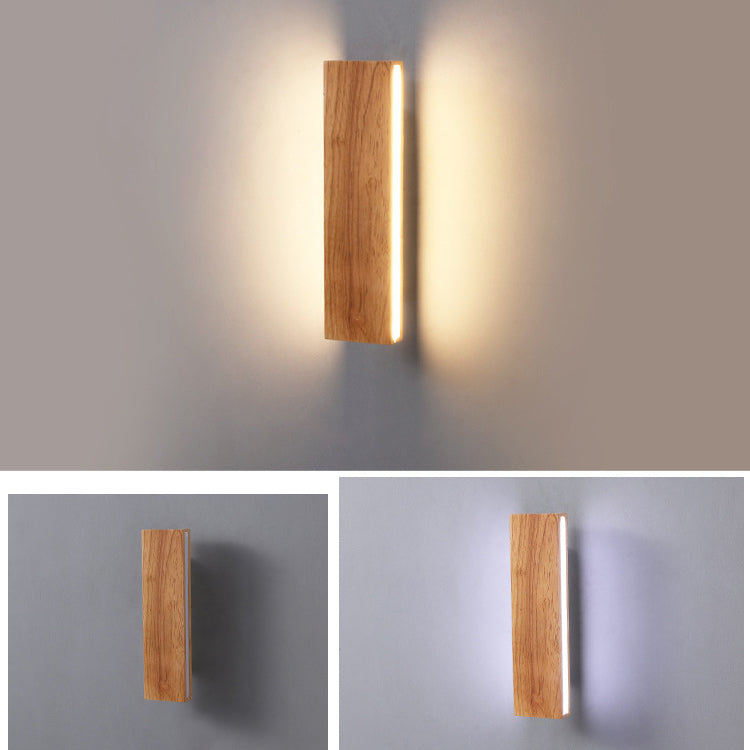 Minimalist Led Energy Efficient Wooden Modern Wall Sconce