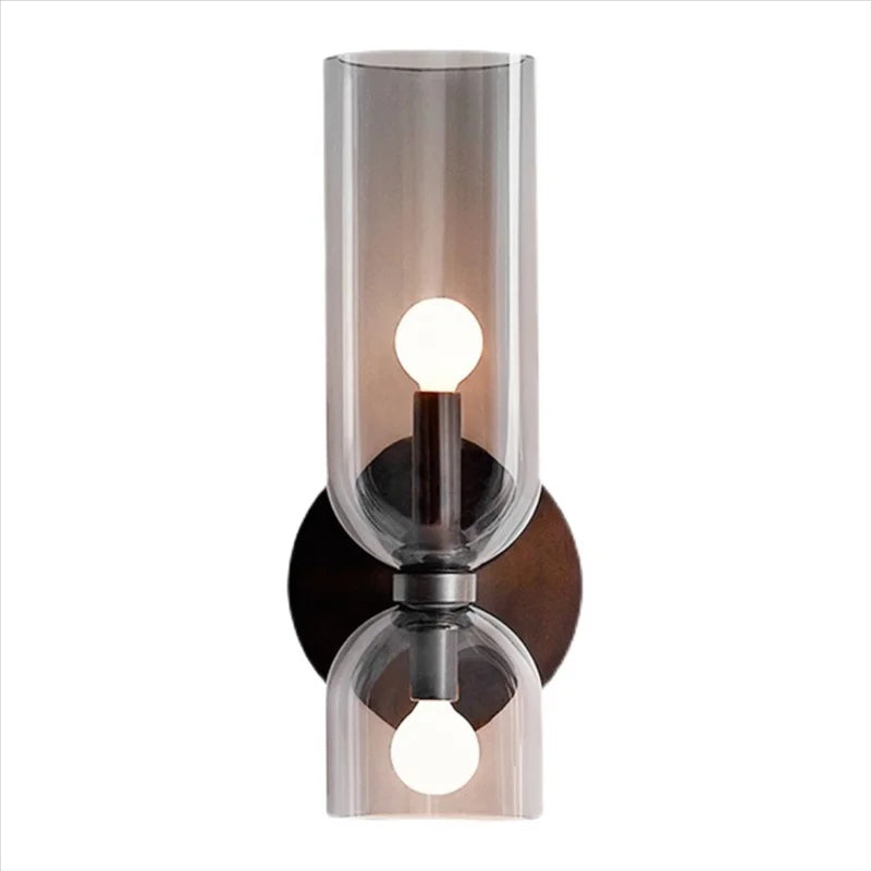 Elegant Led Glass Shades Contemporary Wall Sconce Lighting