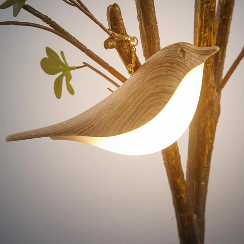 Bedside Table Lamp for Bedroom - Touch Control Color-Changing LED - Bird Aroma Diffuser