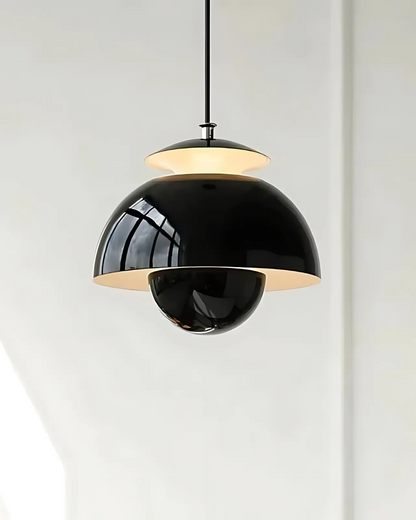 Minimalist White Steel And Aluminum Kitchen Island Pendant Light