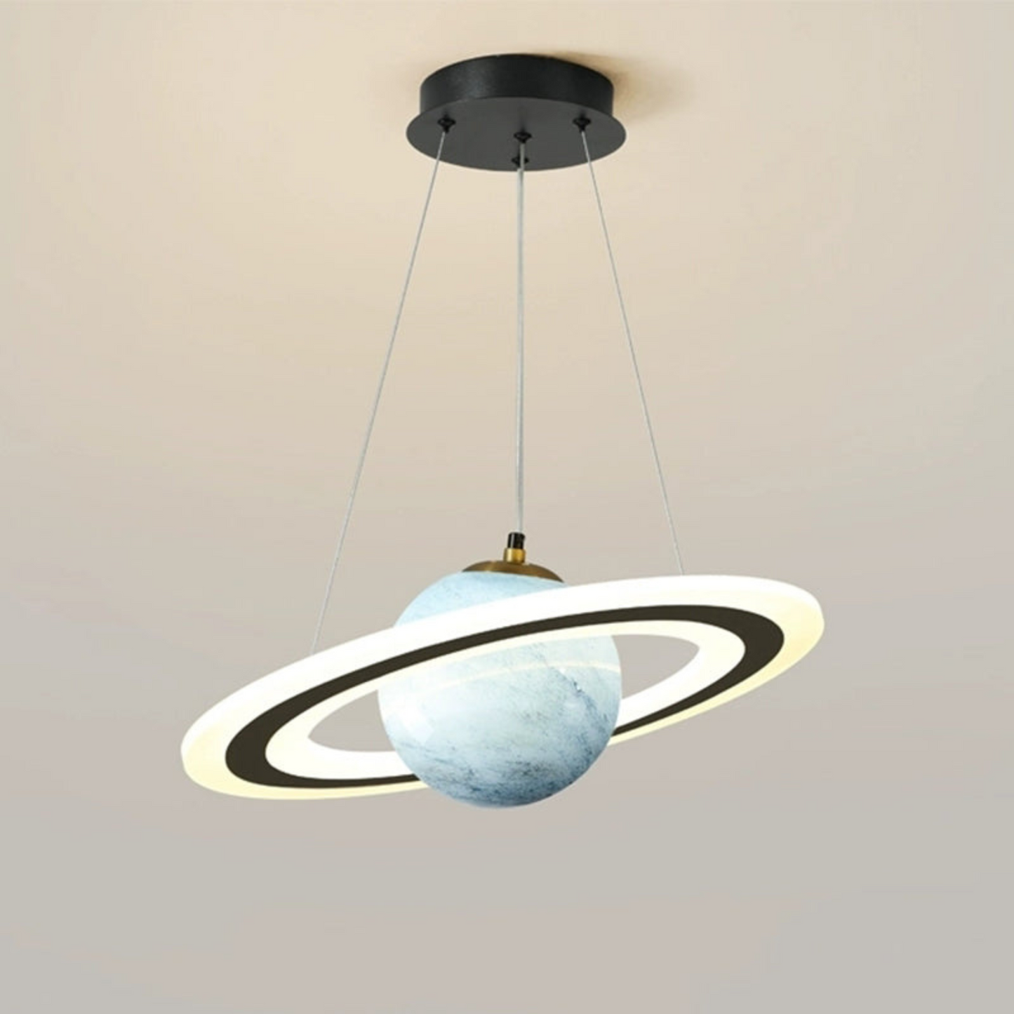 Elegant Planet Inspired Remote Controlled Cosmic Pendant Light