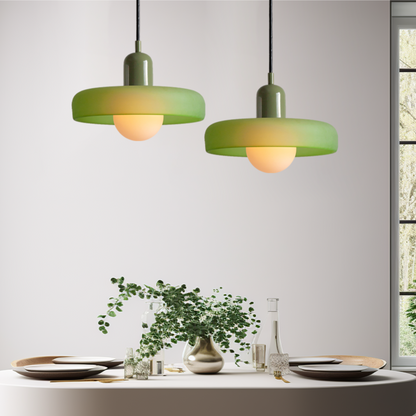 Modern Adjustable Height Glass Ambient Pendant Ceiling Light