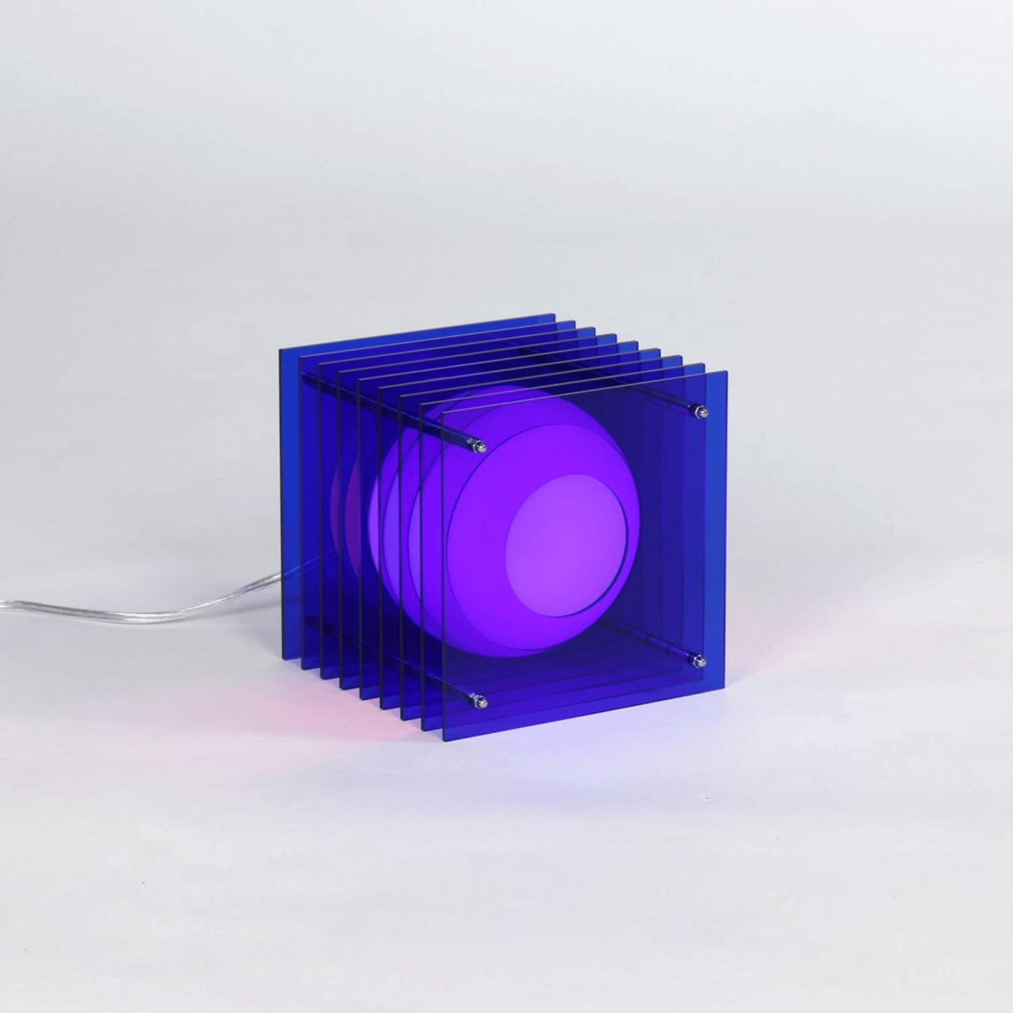 Portable RGB LED Cube Light for Bedroom & Living Room - Rechargeable - Wireless