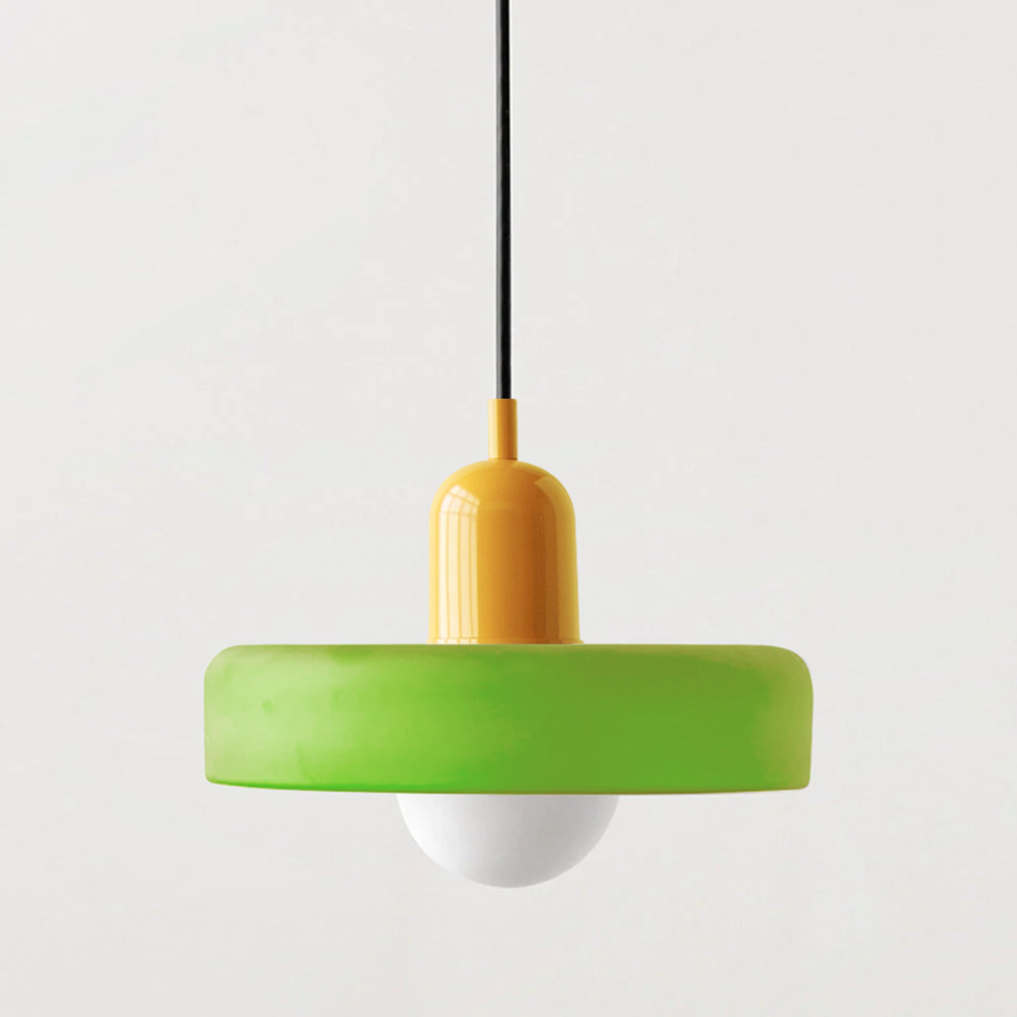 Modern Adjustable Height Glass Ambient Pendant Ceiling Light