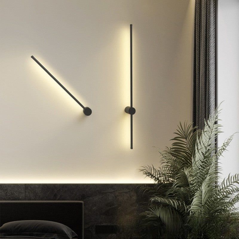 Modern Slim Minimalist Linear Indoor Wall Light Fixture