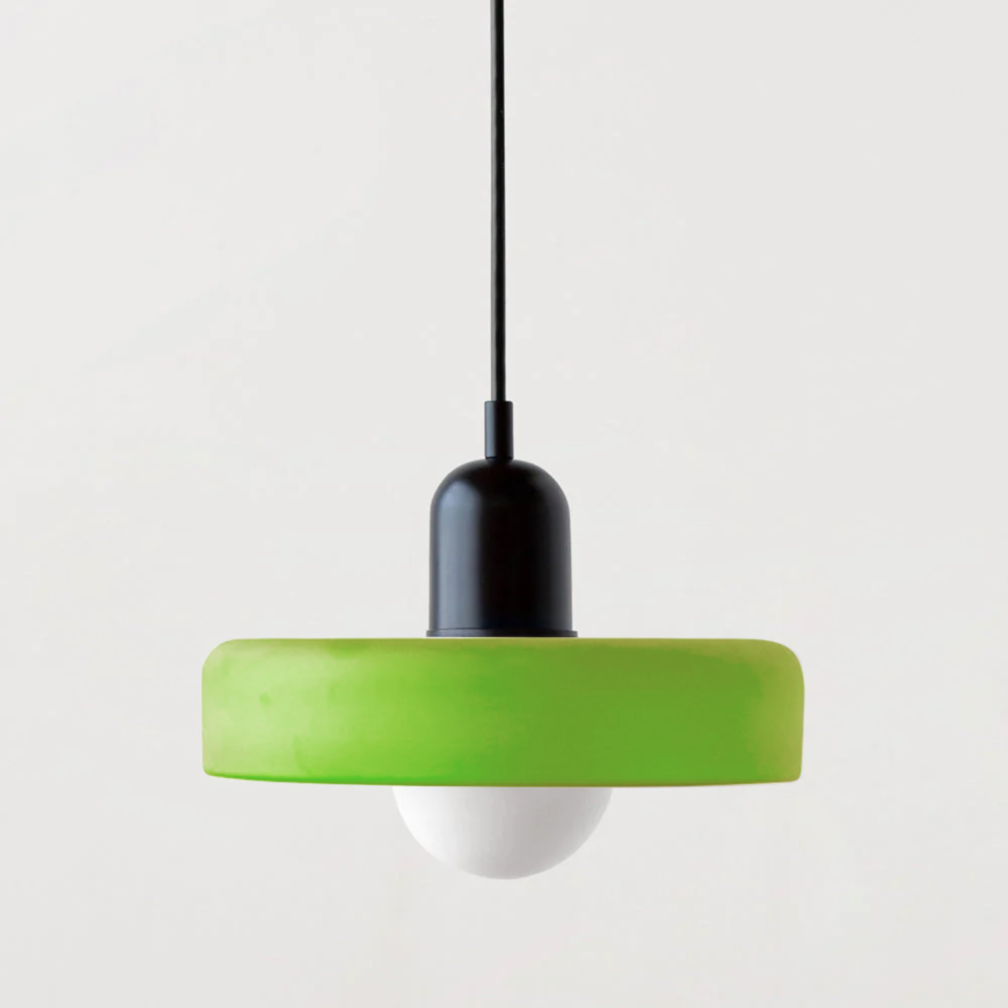 Modern Adjustable Height Glass Ambient Pendant Ceiling Light
