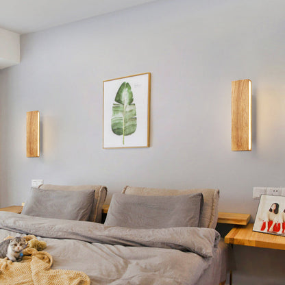 Minimalist Led Energy Efficient Wooden Modern Wall Sconce