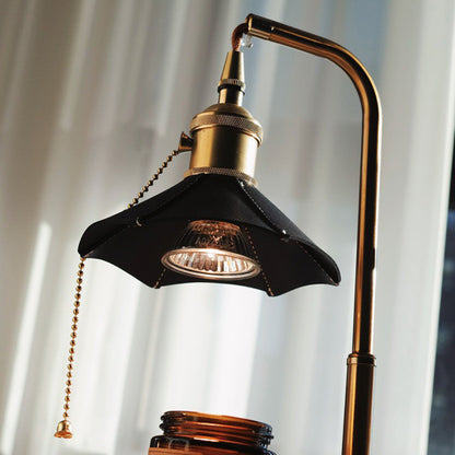 Retro Wood warming candle lamp