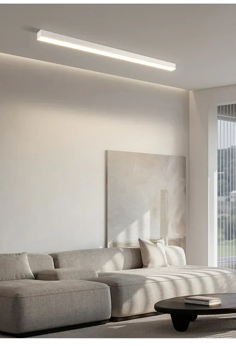 Modern Dimmable LED Flush Mount Ceiling Light Black White