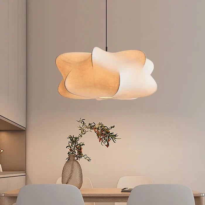 Japanese Wabi Sabi Silk Pendant Lamp