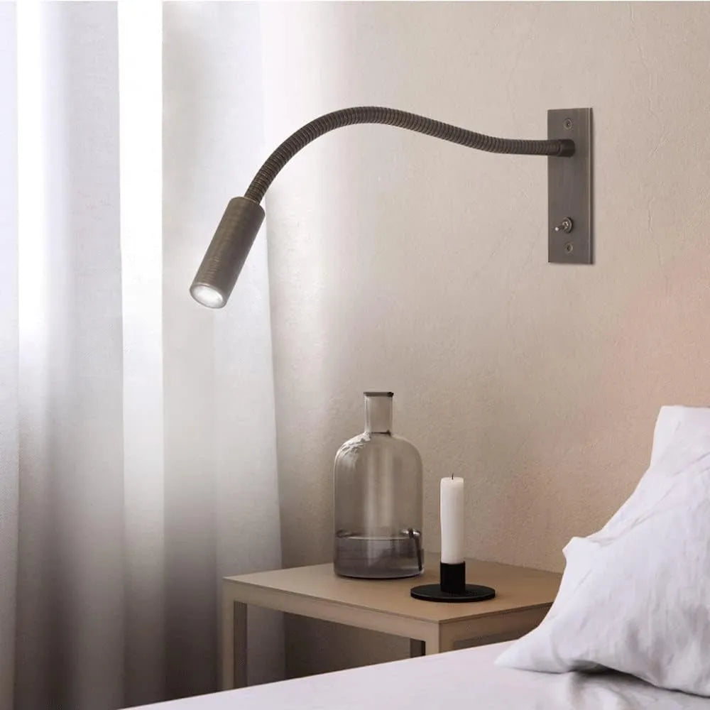 Minimalist Adjustable Head Reading Wall Spotlight Lamp