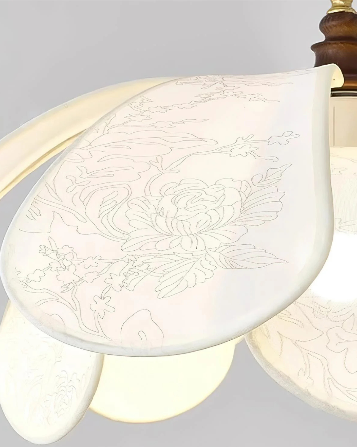 Elegant Floral Flush Mount Ceiling Light Warm 3000K Dining Kitchen