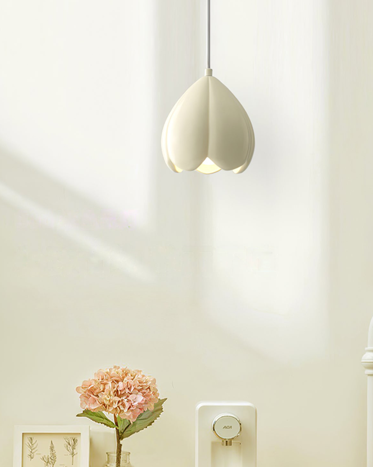 Elegant Floral Adjustable Dimmable Modern Pendant Light