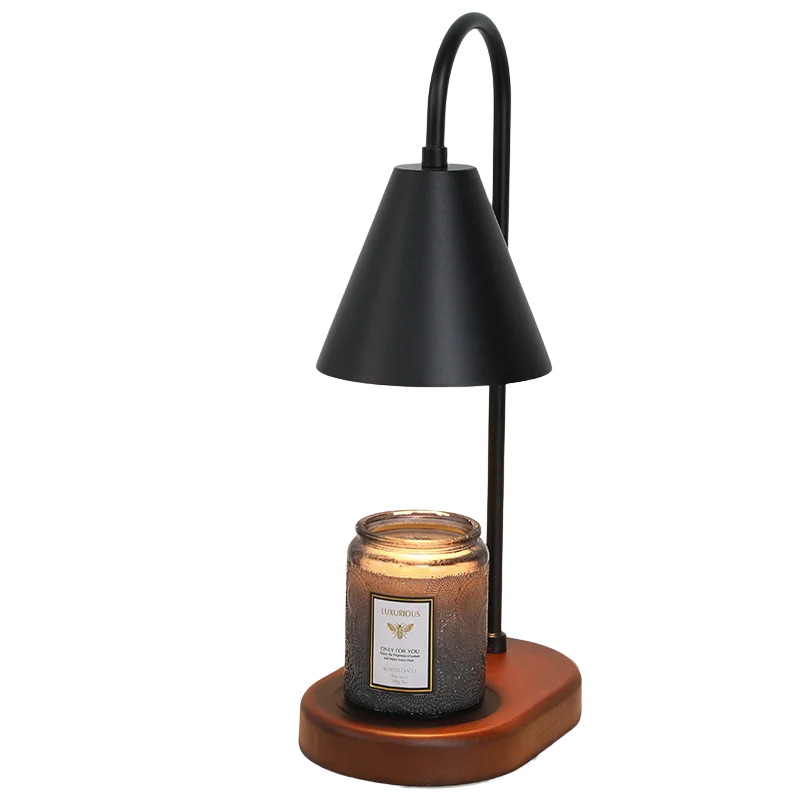 Dimmable candle wax warmer lamp with scented melting light