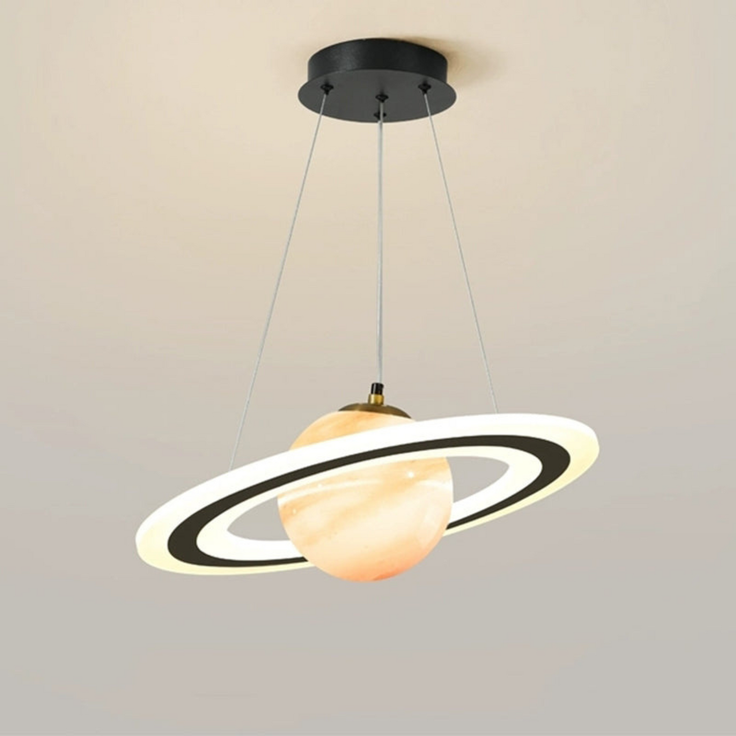 Elegant Planet Inspired Remote Controlled Cosmic Pendant Light