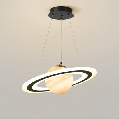 Elegant Planet Inspired Remote Controlled Cosmic Pendant Light